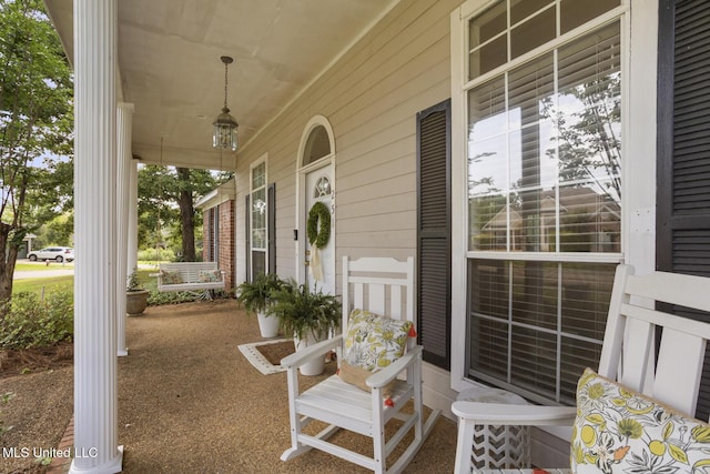251 Greensview Dr, Brandon, MS 39047 - view of covered porch