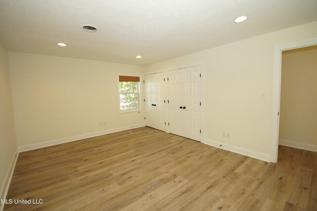 4620 W Cheryl Dr, Jackson, MS 39211 - unfurnished bedroom with light wood-type flooring