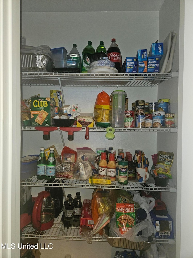 view of pantry