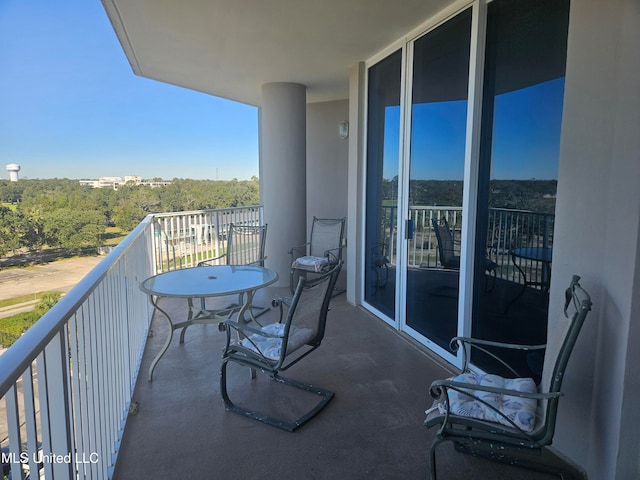 view of balcony