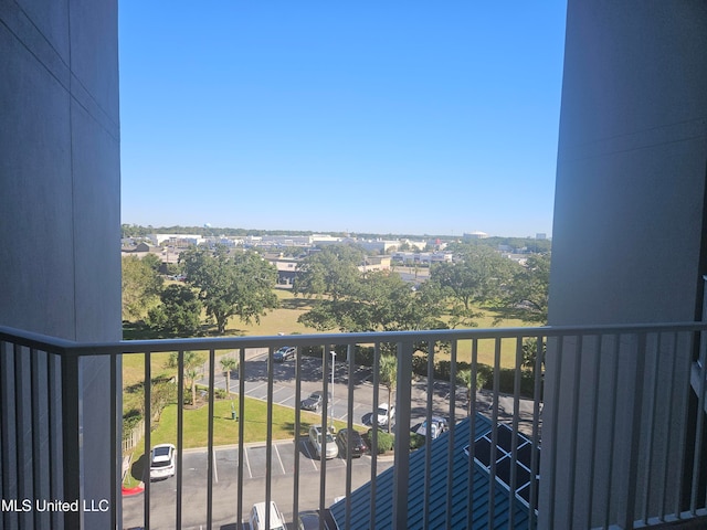 view of balcony