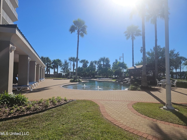 view of pool