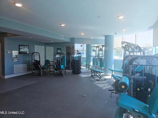 view of exercise room