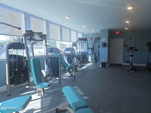 2668 Beach Blvd Unit 702, Biloxi, MS 39531 - workout area featuring baseboards