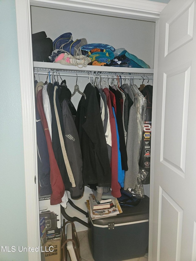 view of closet