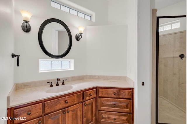 17000 River Pl, Vancleave, MS 39565 - full bath featuring healthy amount of natural light, vanity, and a shower