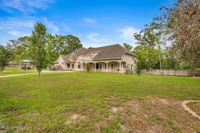 17000 River Pl, Vancleave, MS 39565 - view of front of home with covered porch and stucco siding