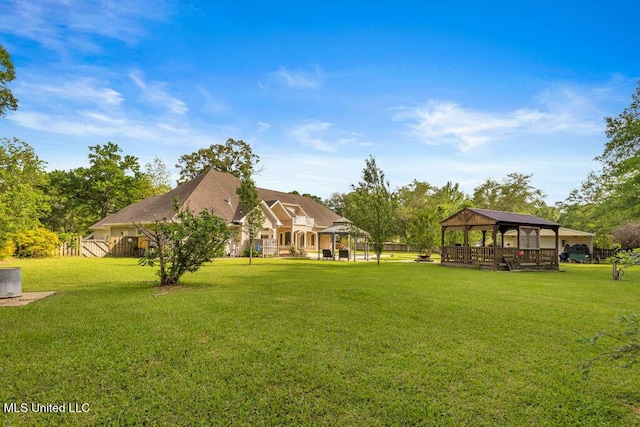 17000 River Pl, Vancleave, MS 39565 - view of grassy yard featuring a gazebo