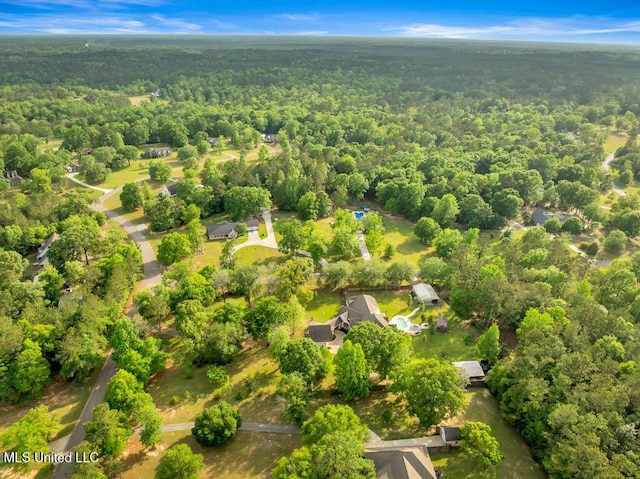 17000 River Pl, Vancleave, MS 39565 - aerial view of property and surrounding area featuring a heavily wooded area