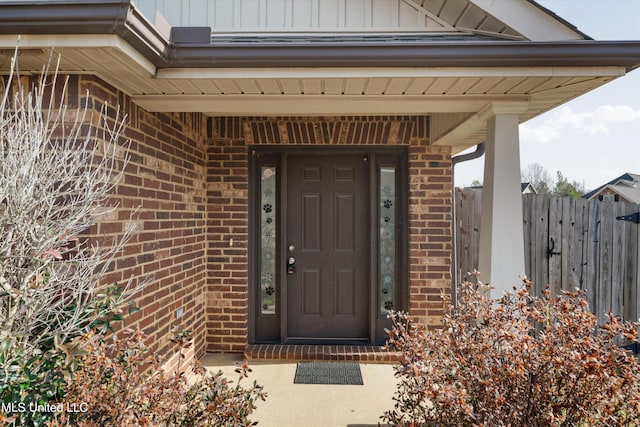 view of entrance to property