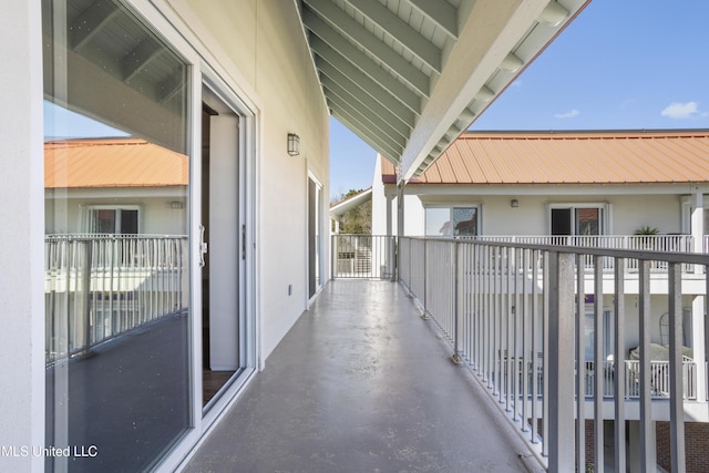 view of balcony