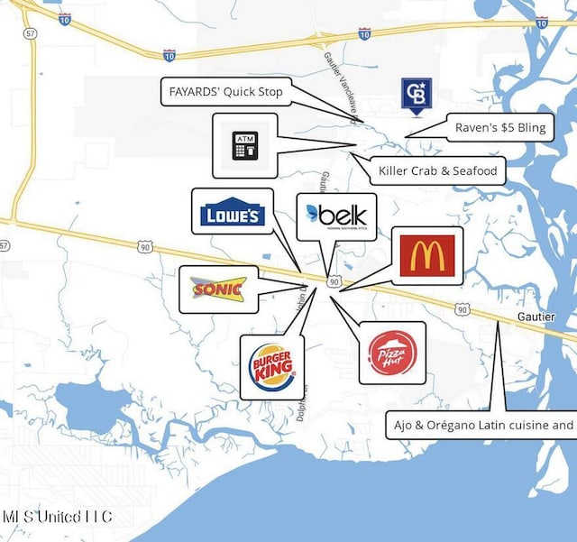 1625 Martin Bluff Rd Unit 97, Gautier, MS 39553 - map of property / related area