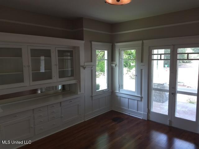 3 New St, Natchez, MS 39120 - doorway to outside featuring french doors and dark wood finished floors