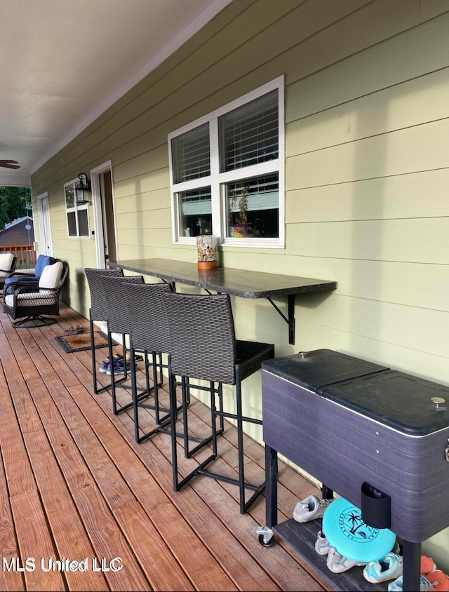 view of deck