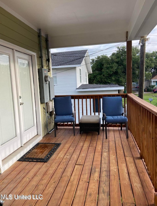 view of deck