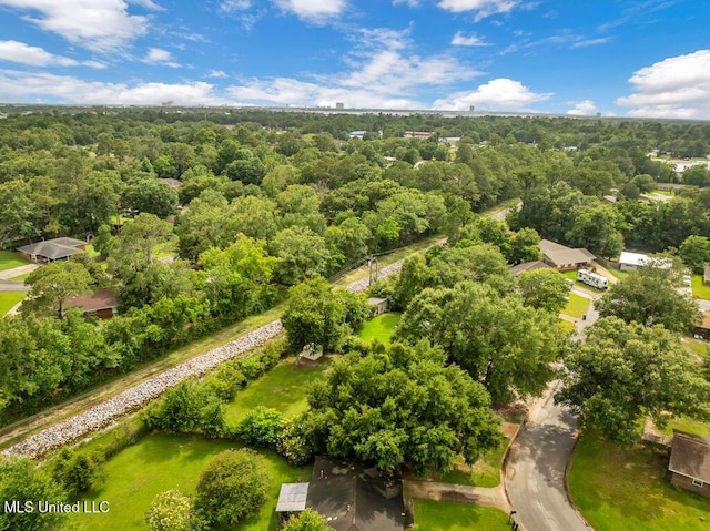6544 Columbus Cir, Ocean Springs, MS 39564 - drone / aerial view of a heavily wooded area