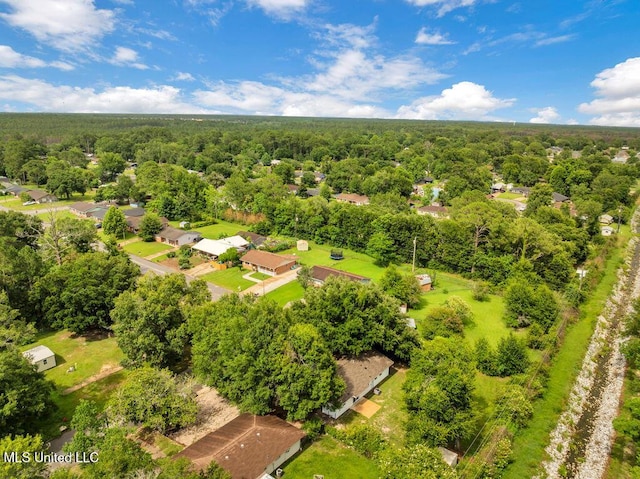 6544 Columbus Cir, Ocean Springs, MS 39564 - aerial perspective of suburban area with a forest