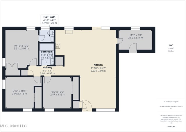 6544 Columbus Cir, Ocean Springs, MS 39564 - view of property floor plan