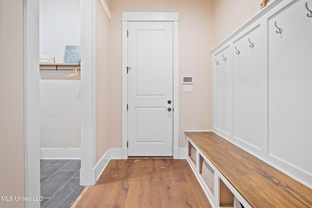 1075 S Laughter Rd, Hernando, MS 38632 - mudroom with wood finished floors and baseboards