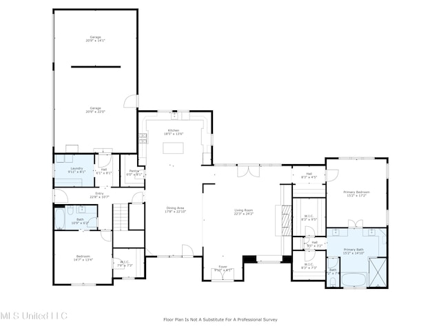 1075 S Laughter Rd, Hernando, MS 38632 - room layout