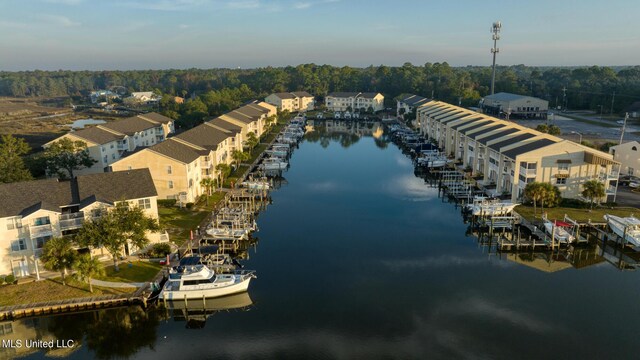 2421 Beachview Dr Unit B02, Ocean Springs, MS 39564 - bird's eye view with a water view