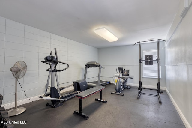 2421 Beachview Dr Unit B02, Ocean Springs, MS 39564 - exercise area with baseboards