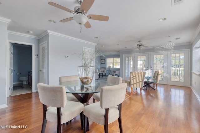 2421 Beachview Dr Unit B02, Ocean Springs, MS 39564 - dining area with baseboards, plenty of natural light, a ceiling fan, and recessed lighting