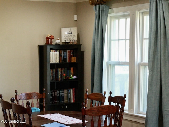 view of dining area