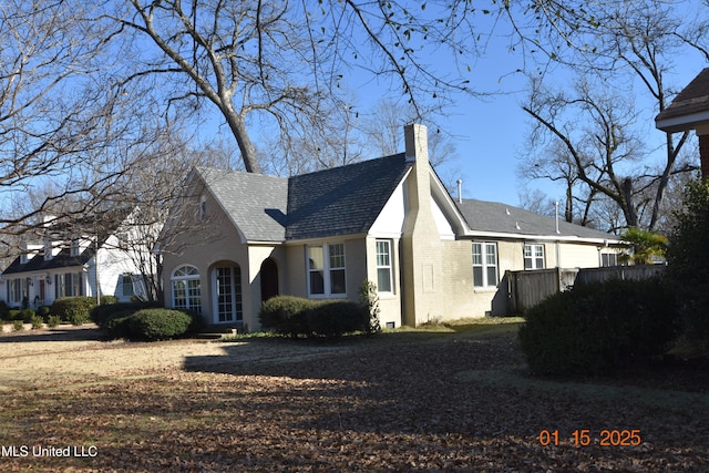 view of side of property