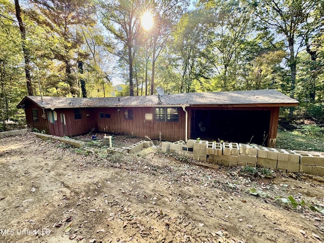 view of side of property