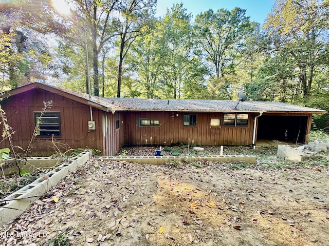 view of back of property