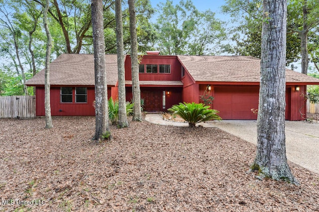 view of front of house featuring a garage