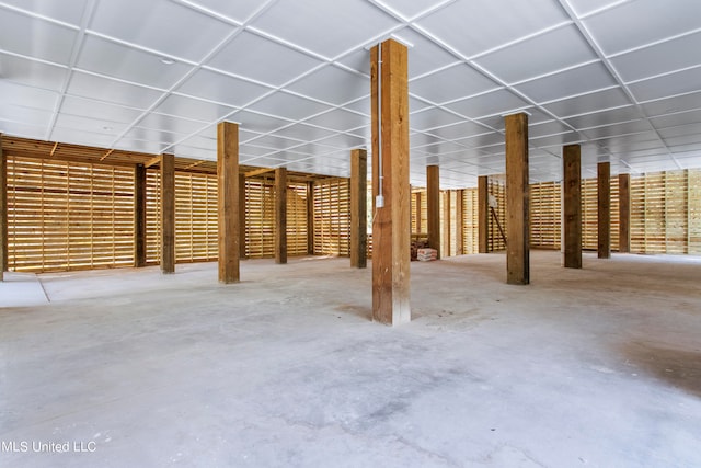 miscellaneous room with concrete flooring