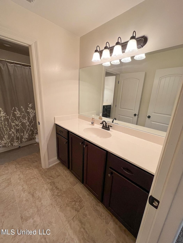 bathroom with vanity