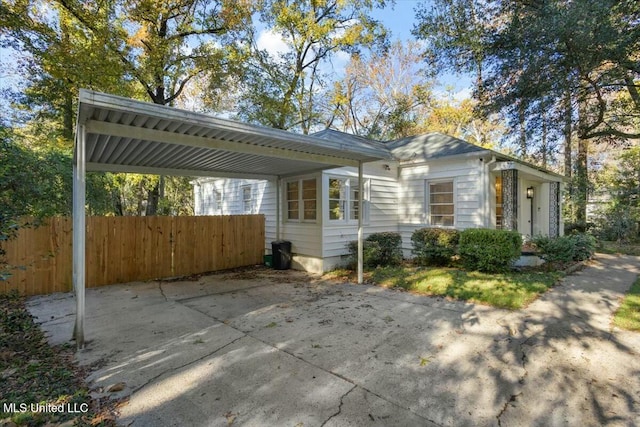 view of front of home