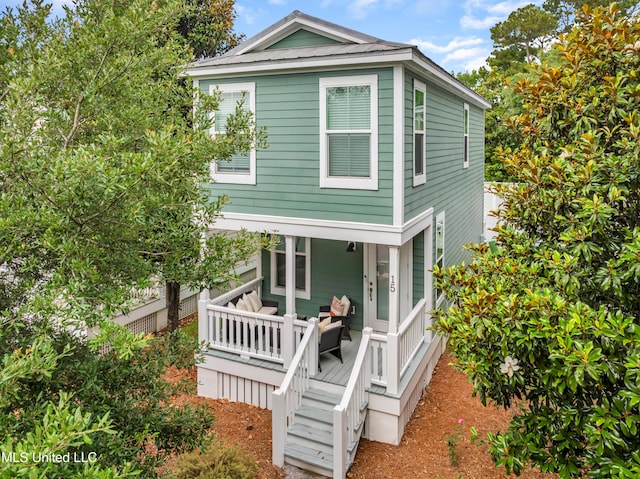 2207 Government St Unit 15, Ocean Springs, MS 39564 - view of front of property with a wooden deck