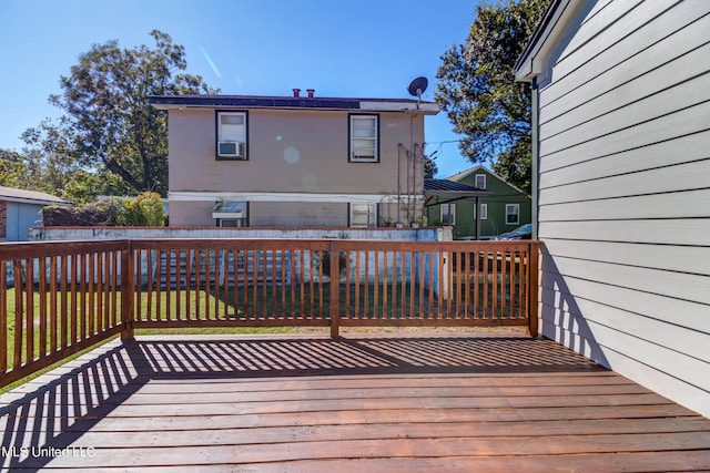 258 Porter Ave, Biloxi, MS 39530 - wooden terrace with fence and cooling unit