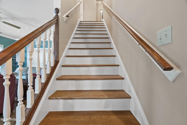 view of stairs