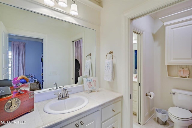215 Grayhawk Dr, Madison, MS 39110 - bathroom with vanity and tile patterned floors