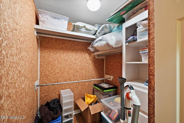 view of storage area