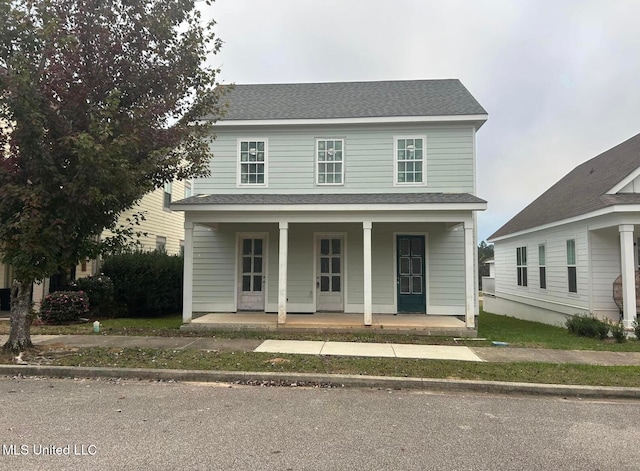 view of front facade with a porch