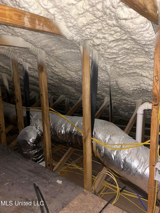 13146 Carrolton St, Biloxi, MS 39532 - view of unfinished attic