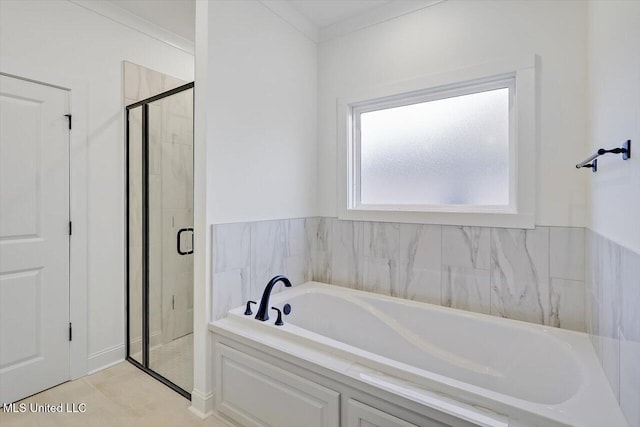 121 Ashby Ridge Dr, Canton, MS 39046 - bathroom with a stall shower and a bath