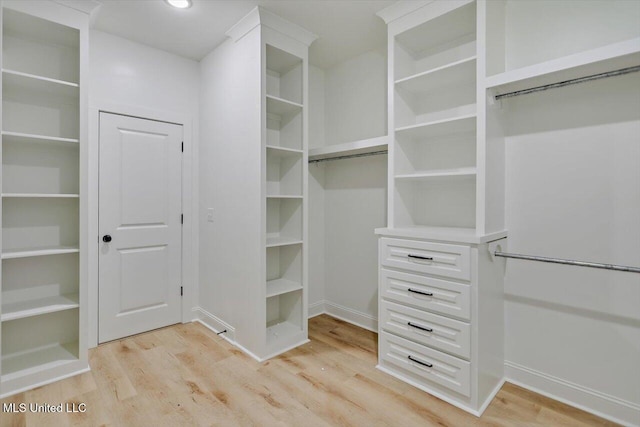 121 Ashby Ridge Dr, Canton, MS 39046 - walk in closet with light wood-type flooring