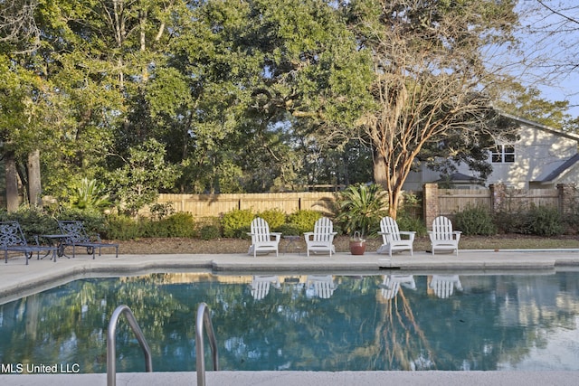 view of pool