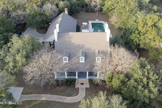 birds eye view of property