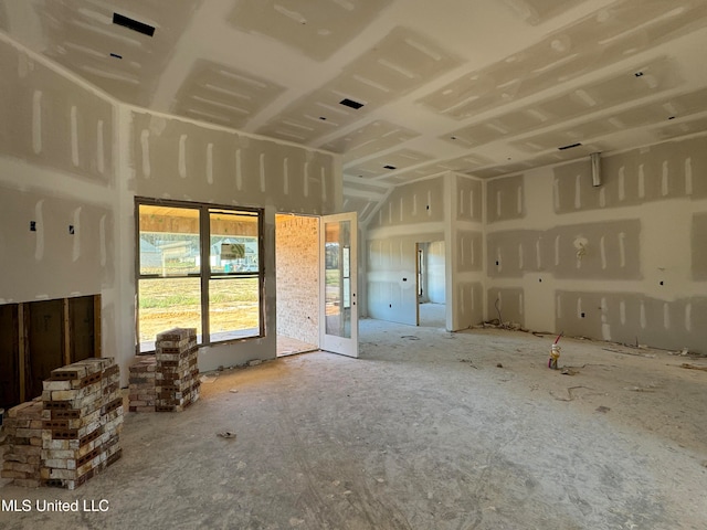 view of unfurnished living room