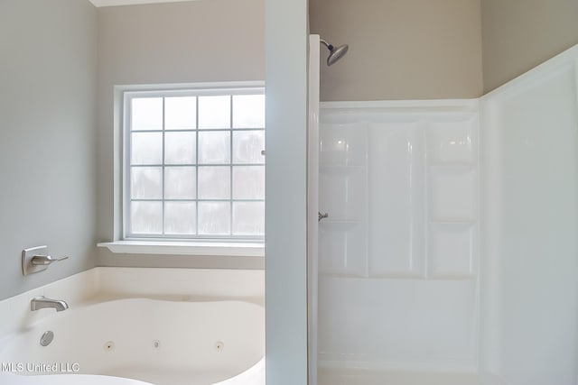 bathroom featuring a bathing tub