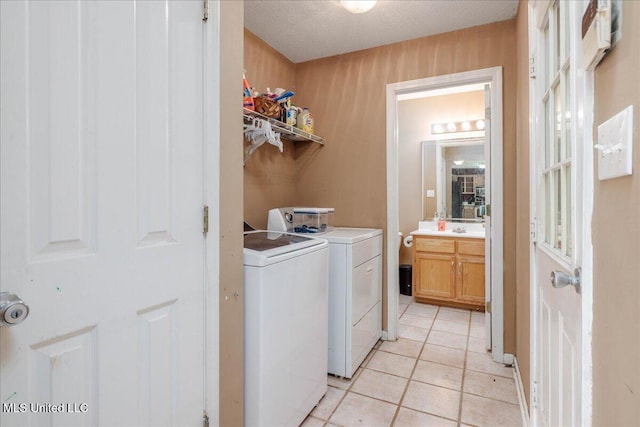 1826 Towson Ln, Horn Lake, MS 38637 - laundry area with independent washer and dryer and light tile patterned floors