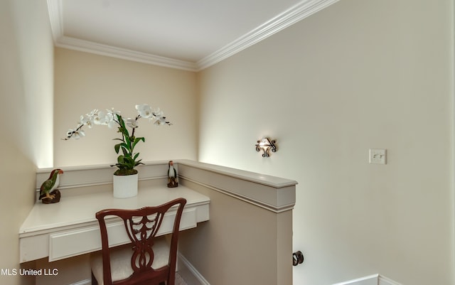 521 Heyward Ln, Madison, MS 39110 - office featuring ornamental molding and baseboards